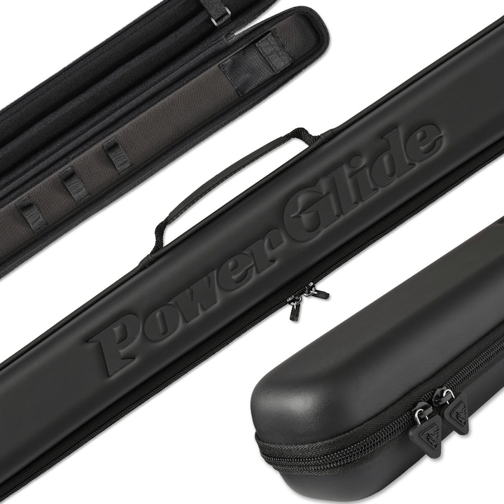 Powerglide Svartur - 2-Piece 3/4 Split Cue Case Black Cases