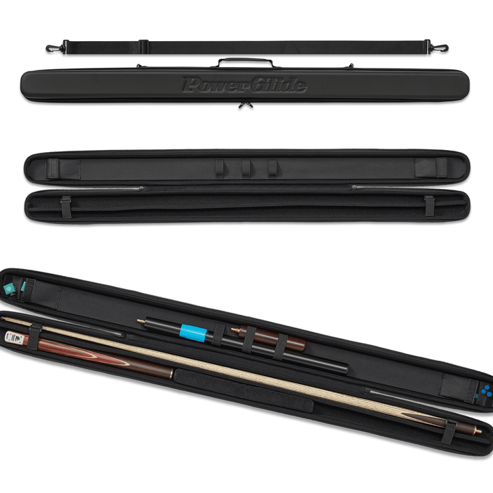 Powerglide Svartur - 2-Piece 3/4 Split Cue Case Black Cases