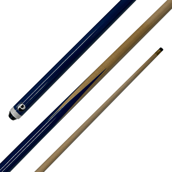 Powerplay 1-Piece Timber Pub Cue 57" / 9mm Screw In / Blue Cues