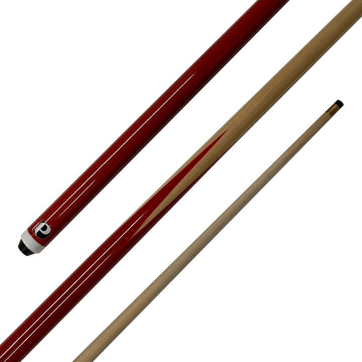 Powerplay 1-Piece Timber Pub Cue 57" / 9mm Screw In / Red Cues